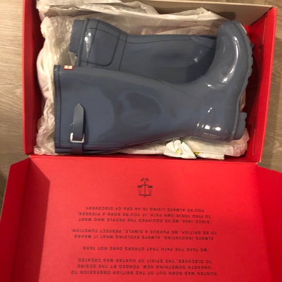 Grey tall hunter boots never worn - Picture 2 of 4